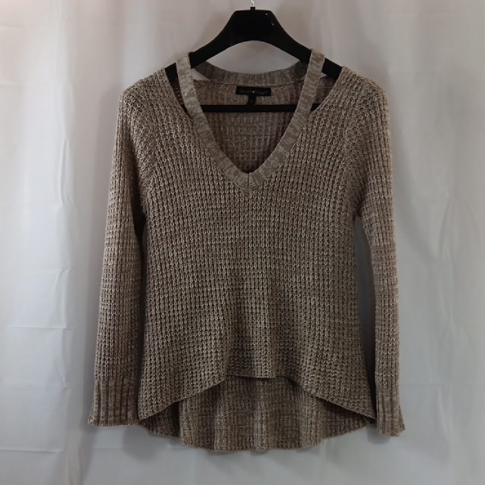 Derek Heart Women's size large V-Neck Sweater Brown